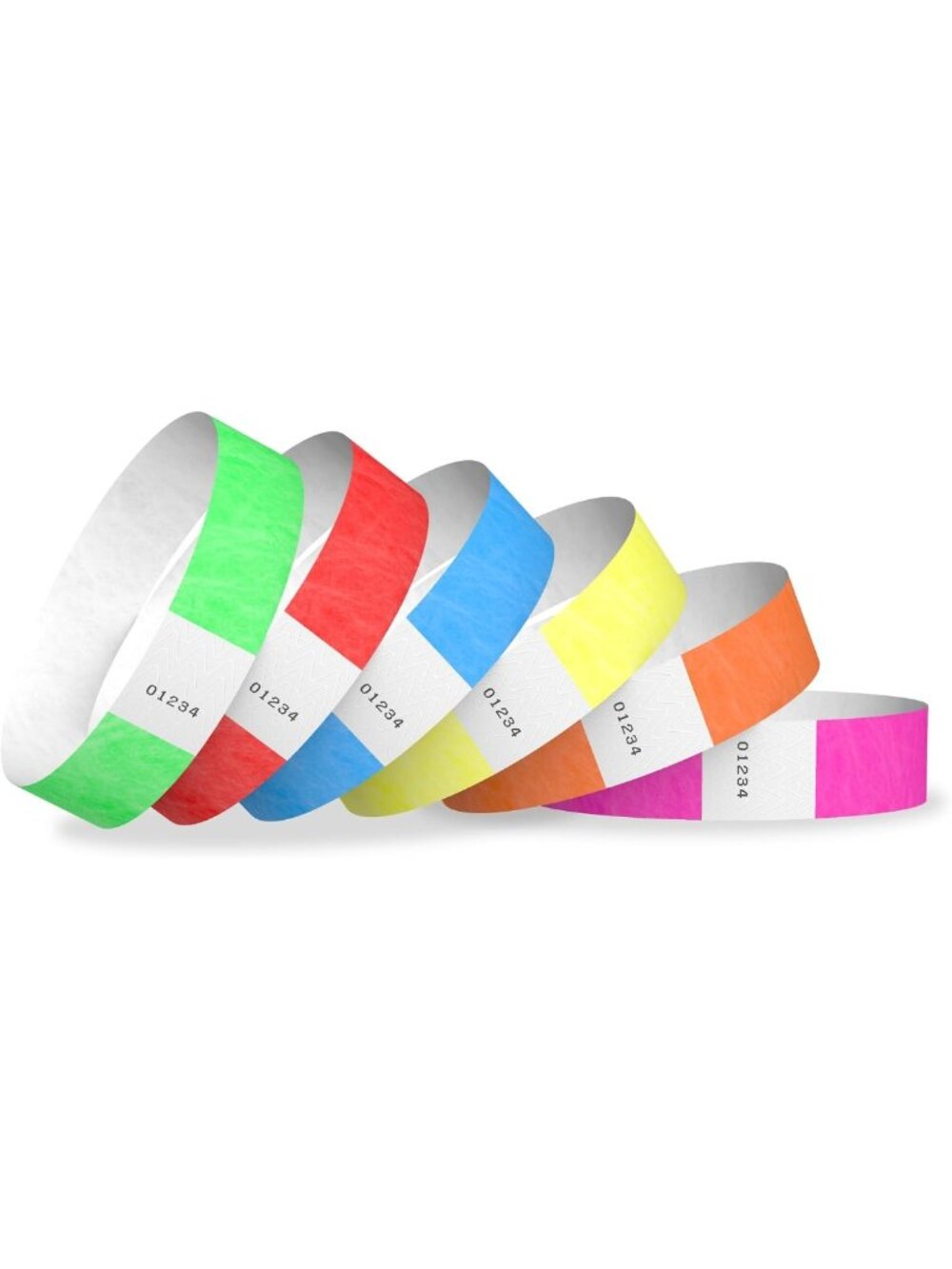 1200 Colorful Tyvek Wristbands Variety Pack for Events, Festivals & Parties